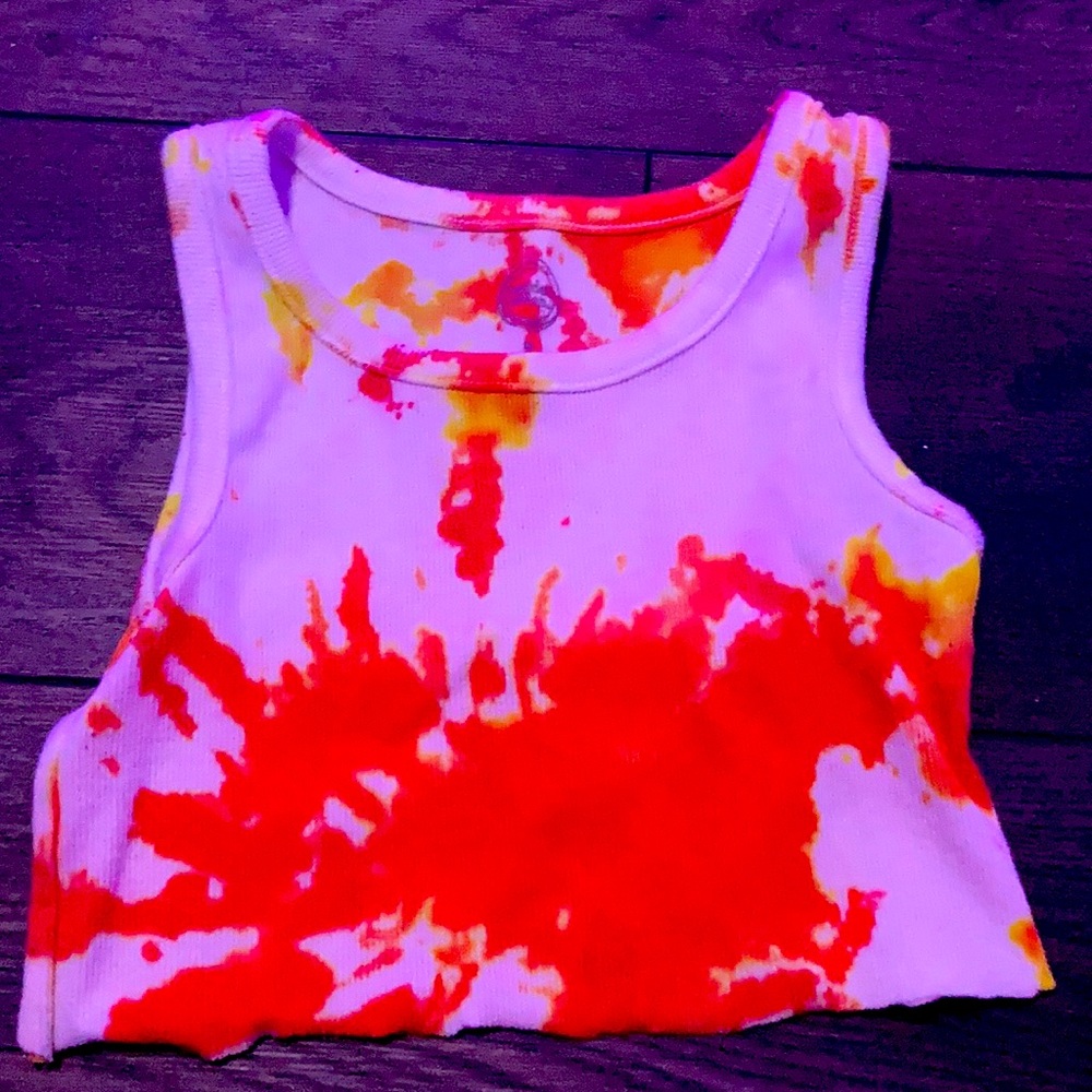 A crop top tank top